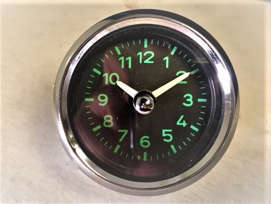 60 mm 12 volt Quartz Dash Clock