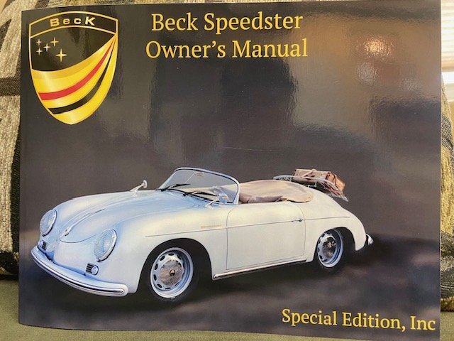 NEW!  BECK Owners Manual Gen 2  (2020 and up Version)