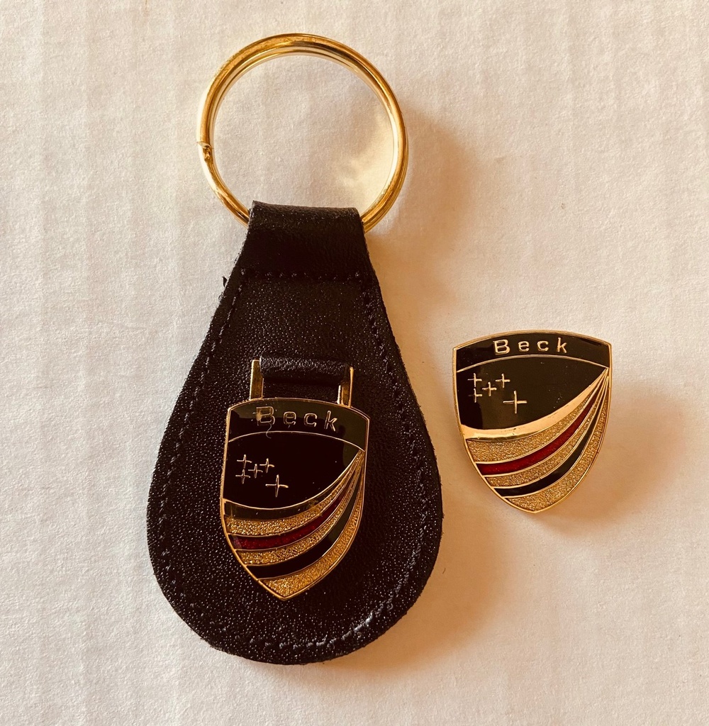 BECK Key Fob and Lapel Pin Set